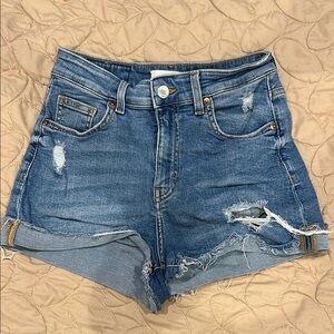 Denim Distressed Women Shorts